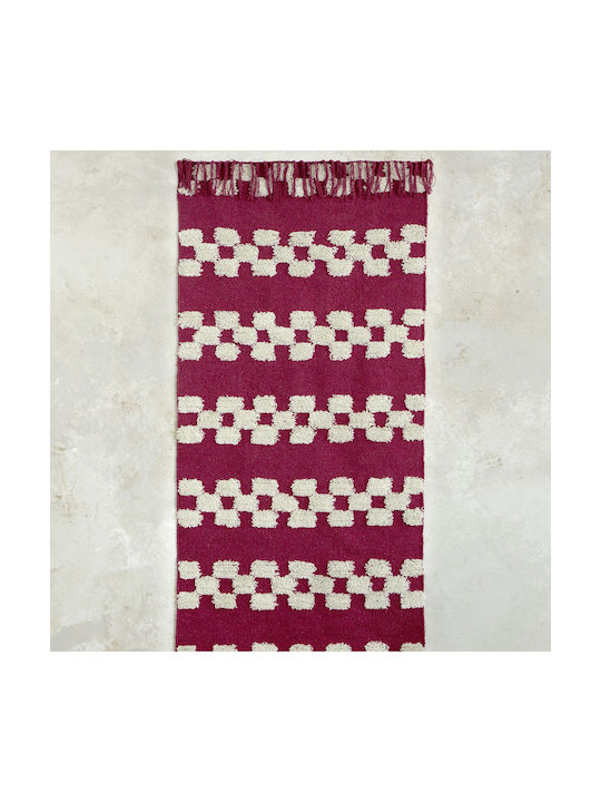 Nima Lark Χαλί Ορθογώνιο Εκρού, Κόκκινο 60x130cm