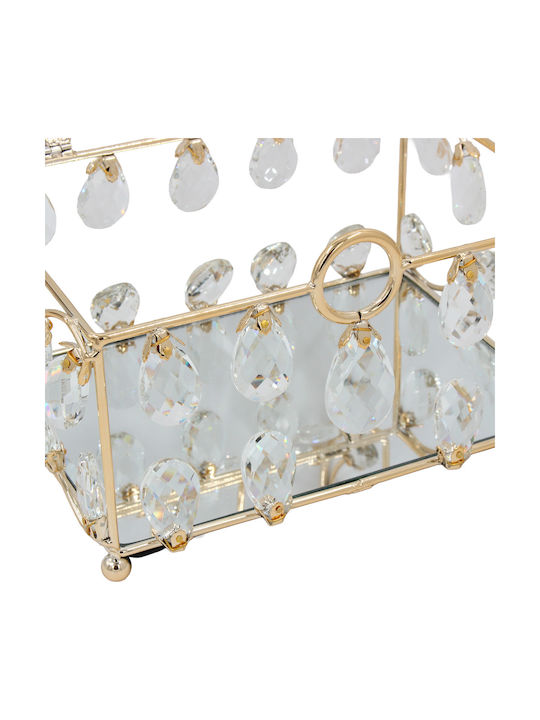 Keskor Decorative Tray with Mirror 23x16x19cm