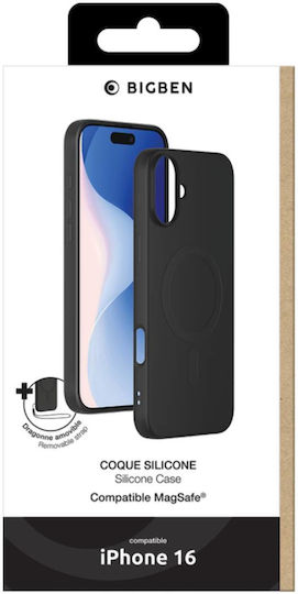 Bigben Schutzumschlag Für iPhone 16 Magsafe Schwarz