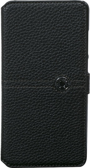 Façonnable Case Samsung Galaxy S10 G973 Folio Sellier Lacquered Button Black