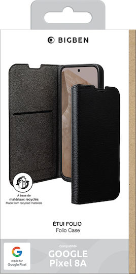 Bigben Case Google Pixel 8a Folio Wallet Mfg Stand Function Black