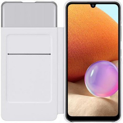 Samsung Case Samsung Galaxy A32 4g Folio Model S View Cover Card Holder White