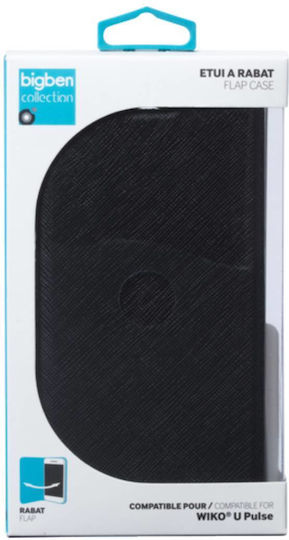 Bigben Connected Handyhülle Wiko U Pulse Kartenhalter Standfunktion Schwarz