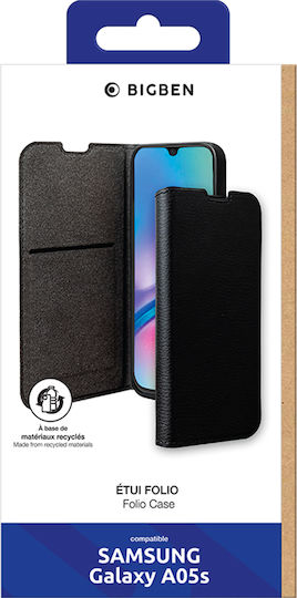 Калъф Bigben Galaxy A05s Портмоне Фолио Функция Стойка Черен