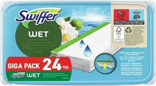 Swiffer Ανταλλακτικό Πανί Παρκετέζας 24τμχ 80855302