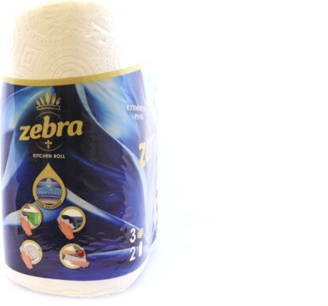 Zebra White Mega Küchenpapier 2 Rollen 3 Blätter