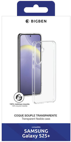 Bigben Свързан Защитен Калъф Samsung Galaxy S25 Plus Екологично Проектиран Гъвкав Прозрачен