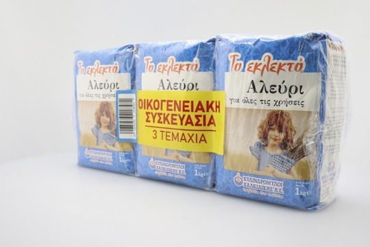 Το Εκλεκτό Αλεύρι Σιταριού για όλες τις Χρήσεις (3x 1kg ) 3kg