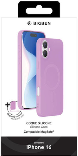 Bigben Schutzumschlag Für iPhone 16 Magsafe Rosa