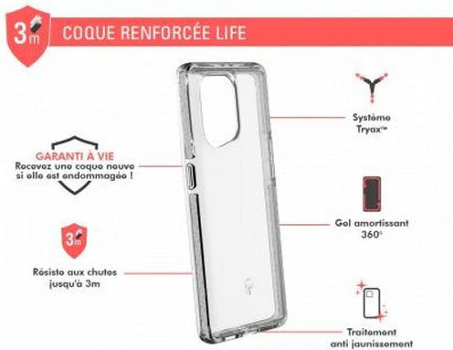 Force Case Reinforced Case Oppo Find X5 Life Transparent
