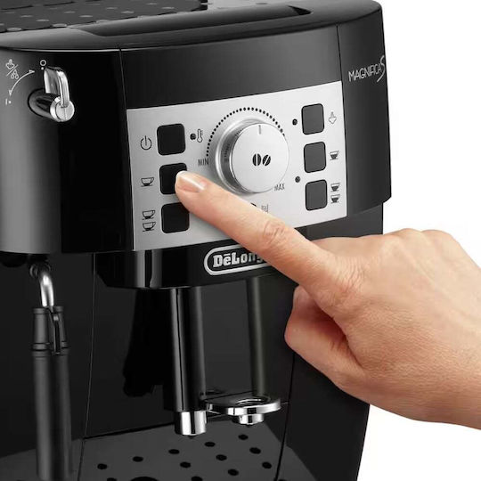 De'Longhi Magnifica Αυτόματη Μηχανή Espresso 1450W Πίεσης 15bar με Μύλο Άλεσης Μαύρη