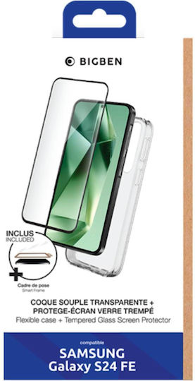 Bigben 2 In 1 Zubehörpaket Samsung Galaxy S24 Fe Flexibles Smartframe Transparent