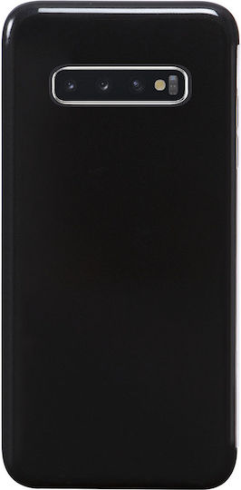 Husă Tip Folio Color Block Samsung Galaxy S10 Plus G975 Suport Carduri Neagră