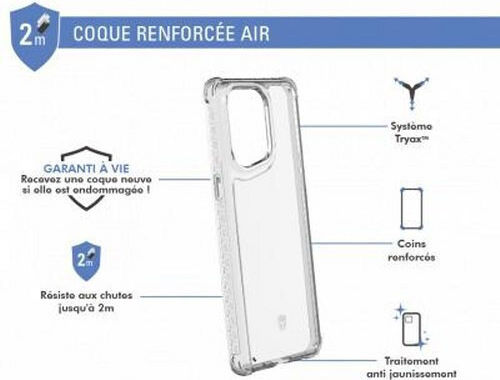 Kraftfallender Fall Oppo Find X5 Pro Air Transparent