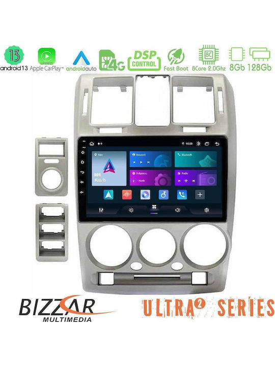 Bizzar Auto-Audiosystem für Hyundai Getz 2002-2009 (Bluetooth/USB/WiFi/GPS/Apple-Carplay/Android-Auto) mit Touchscreen 9"