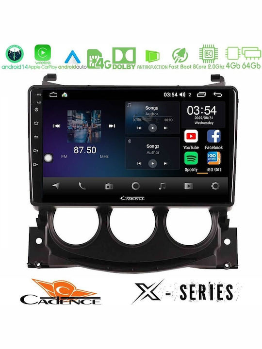 Cadence Car Audio System for Nissan 370Z 2009-2013 (Bluetooth/USB/WiFi/GPS/Apple-Carplay/Android-Auto) with Touch Screen 9"