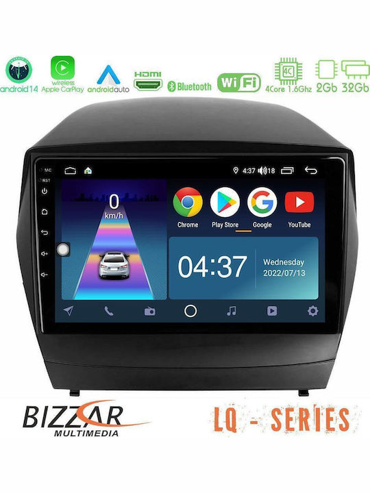 Bizzar Автомобилна Аудио Система с A/C (Блутут/USB/WiFi/GPS/Apple-Carplay/Android-Auto) с Тъчскрийн 9"