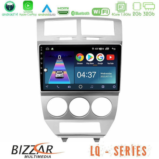 Bizzar Ηχοσύστημα Αυτοκινήτου Dodge Caliber 2006-2011 (Bluetooth/USB/WiFi/GPS/Apple-Carplay/Android-Auto) με Οθόνη Αφής 10"
