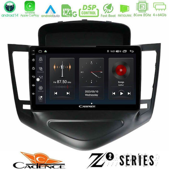 Bizzar Car Audio System for Chevrolet Cruze 2009-2012 (Bluetooth/USB/WiFi/GPS/Apple-Carplay/Android-Auto) with Touch Screen 9"