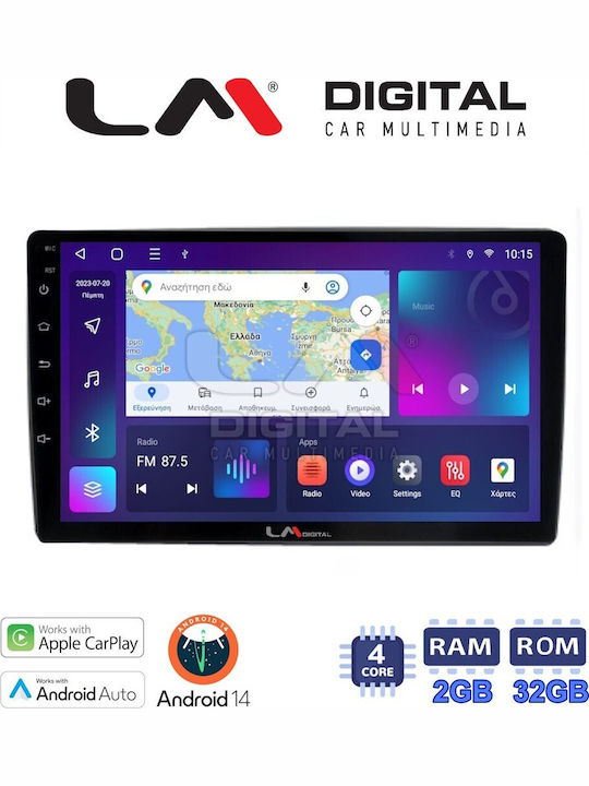 LM Digital Ηχοσύστημα Αυτοκινήτου για Ford Focus / Mondeo / Galaxy / S-Max 2003-2010 (Bluetooth/USB/WiFi/GPS/Apple-Carplay/Android-Auto)