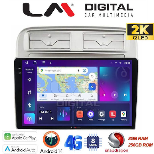 LM Digital Auto-Audiosystem für Fiat Großer Punkt / Linie 2005-2012 (Bluetooth/USB/WiFi/GPS/Apple-Carplay/Android-Auto)