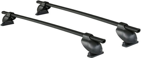 Cam Cam Autodachträger Metallisch Logico 110cm für Seat Arosa 3D mit Dachträgerfüßen Schwarze