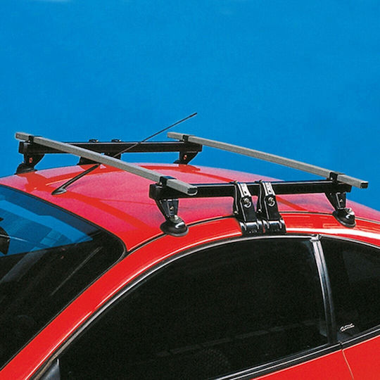 La Prealpina Aluminum Car Roof Bar Calypso for Smart ForFour 3D without Legs Silver
