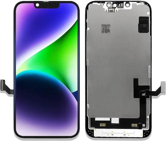 Screen OLED Jk Oled Soft with Touch Mechanism for iPhone 14 (Black)