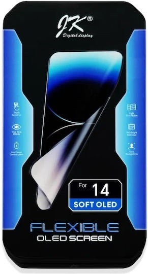 Screen OLED Jk Oled Soft with Touch Mechanism for iPhone 14 (Black)