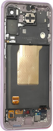 Samsung Екран & Предна Панел A556b със Сензорен Механизъм за Samsung A556B Galaxy A55 5G (Лилав)
