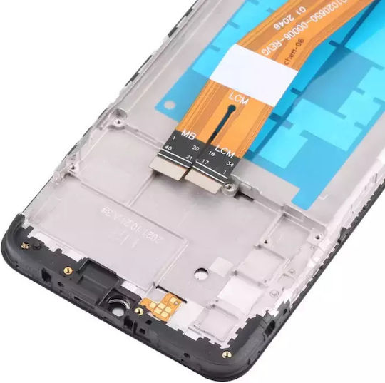 Screen with Touch Mechanism and Frame for Samsung Galaxy A03s A037G (Black)