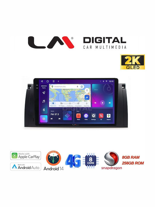 LM Digital Sistem Audio Auto pentru BMW X5 2002 > 2004 (Bluetooth/USB/WiFi/GPS/Apple-Carplay/Android-Auto) cu Ecran Tactil 9.5"