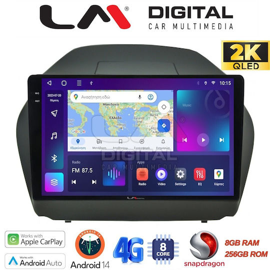 LM Digital Ηχοσύστημα Αυτοκινήτου για Hyundai iX35 2009>2015 (Bluetooth/USB/WiFi/GPS/Apple-Carplay/Android-Auto) με Οθόνη Αφής 10.36"