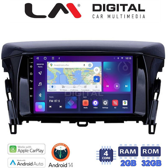 LM Digital Ηχοσύστημα Αυτοκινήτου για Mitsubishi Eclipse Cross / Eclipse 2018+ (Bluetooth/USB/WiFi/GPS/Apple-Carplay/Android-Auto) με Οθόνη Αφής 9"