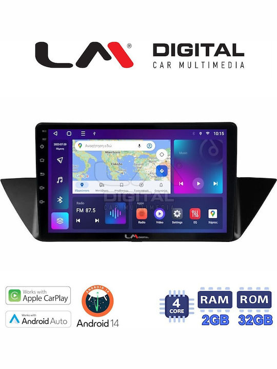 LM Digital Auto-Audiosystem für BMW X1 (E84) / X1 2009-2014 (Bluetooth/USB/WiFi/GPS/Apple-Carplay/Android-Auto) mit Touchscreen 10.1"