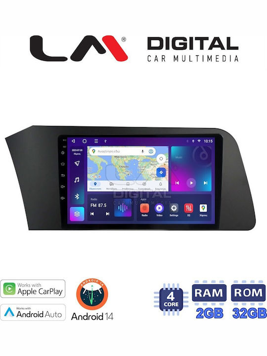 LM Digital Sistem Audio Auto pentru Hyundai Elantra 2021 (Bluetooth/USB/WiFi/GPS/Apple-Carplay/Android-Auto) cu Ecran Tactil 9"