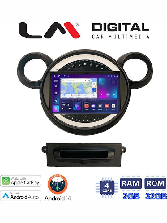 LM Digital Ηχοσύστημα Αυτοκινήτου για Mini Clubman / Countryman / Paceman / Cooper R55 / R60 / R61 / R56 / R57 (Bluetooth/USB/WiFi/GPS/Apple-Carplay/Android-Auto) με Οθόνη Αφής 9"