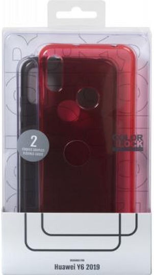 Farbblock Schutzset Farbblock Huawei Y6 2019 Rote