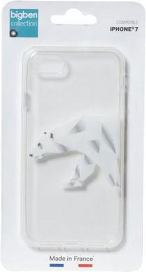 Bigben Verbundenes Case iPhone SE 2020 8 7 Halbrigide Polar-Bär Muster Transparente