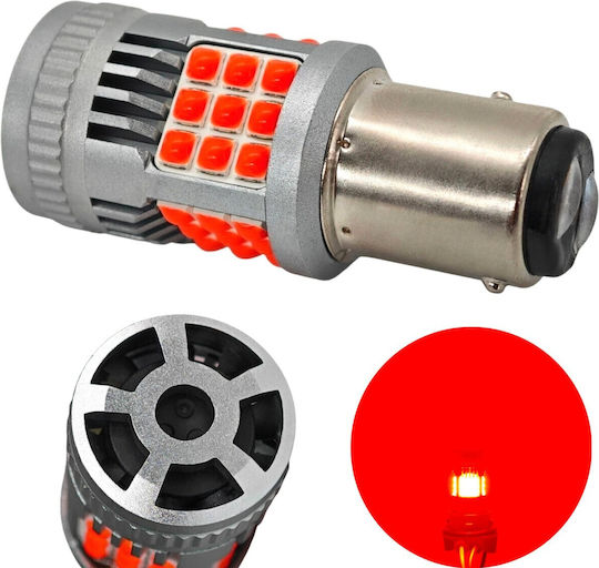 Lampa Auto P21/5W Canbus LED Roșie 12-24V