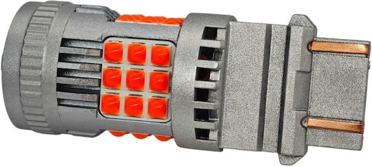 Lamps Car P27/7W Canbus LED Red 12-24V 2pcs