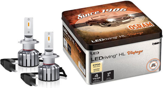 Osram Lamps Car Ledriving Hl Vintage H18 LED 2700K Warm White 12V 18W 2pcs