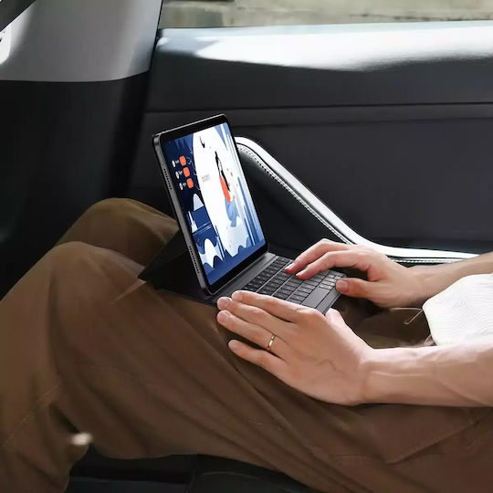 Baseus Brilliance Flip Cover με Πληκτρολόγιο Μαύρη (iPad Pro 12.9 (2019/2020/2021/2022))