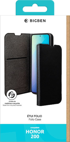 Bigben Case Honor 200 Folio Wallet Stand Function Black