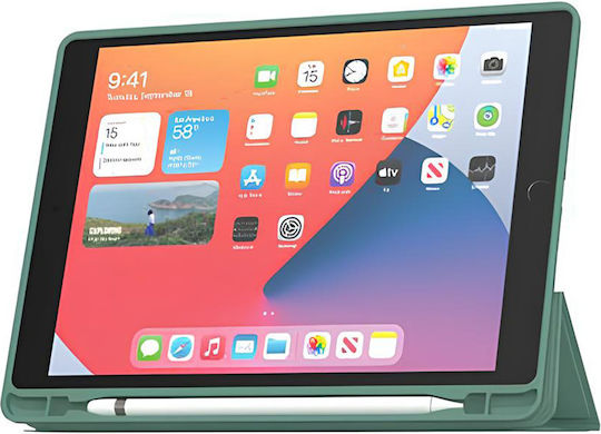 Mw Case Ipad Air 11” Folio Slimskin Series Apple Pencil Holder Green