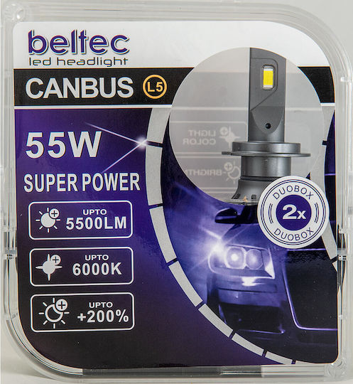 Beltec Audio Λάμπες Αυτοκινήτου H4 Canbus LED 70W 2τμχ