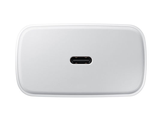 Samsung Ladegerät mit USB-C Anschluss und Kabel USB-C - USB-C 45W Weißs (EP-TA845EWE + EP-DW767JWE Bulk)