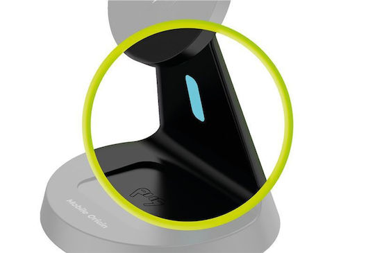 Mobile Origin Ασύρματος Φορτιστής (Qi Pad) 15W Μαύρος