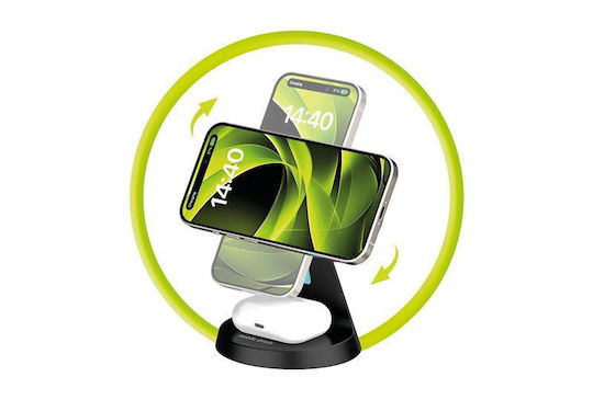 Mobile Origin Ασύρματος Φορτιστής (Qi Pad) 15W Μαύρος