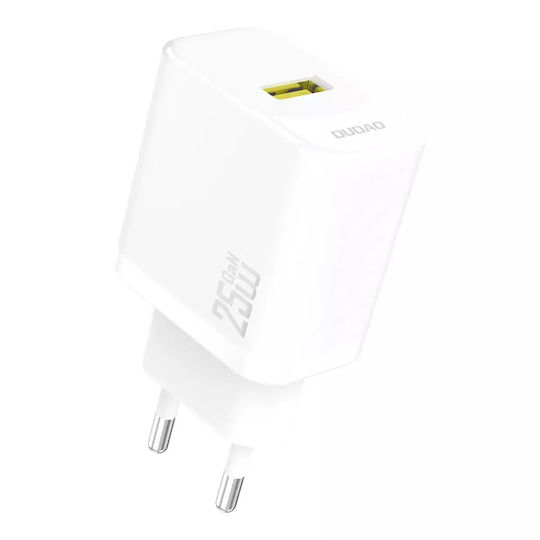 Dudao Φορτιστής Χωρίς Καλώδιο GaN με Θύρα USB-A 25W Quick Charge 3.0 Μαύρος (A27S)